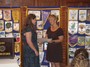 Angela Bumpus receives her scholarship from Ellen Gitlin
